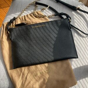 Burberry Black Leather Crossbody Bag